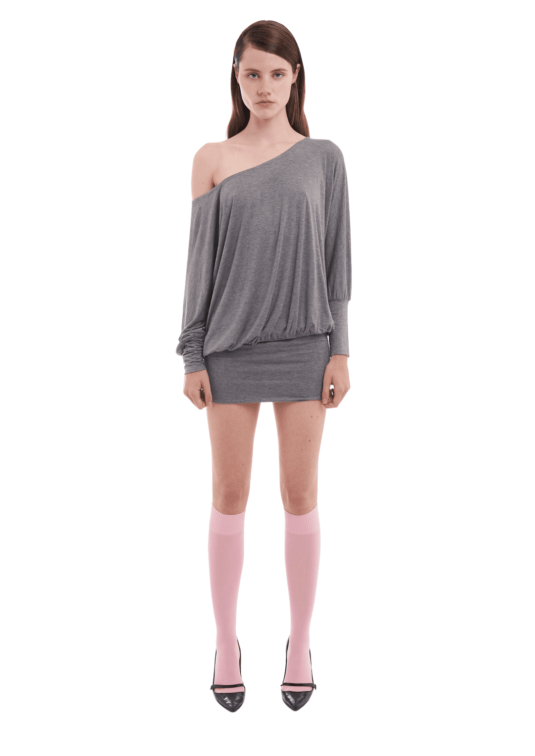 CHARLI DRESS IN SHADOW GREY - XS