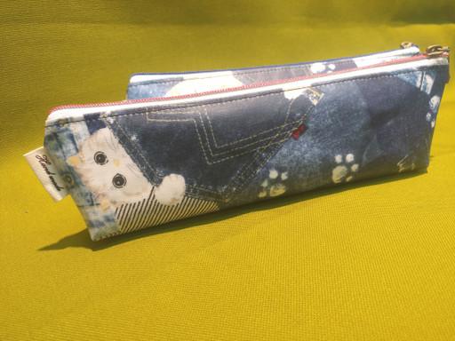 데님 포켓 쏙~ 🐱냥이 필통
