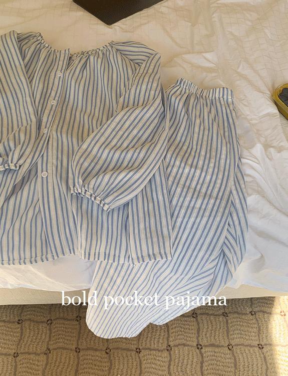 위드윤 볼드 포켓 파자마 세트