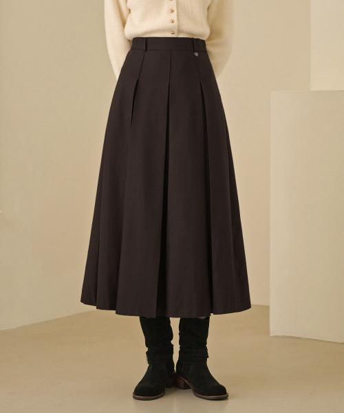센시블 플리츠 롱 스커트