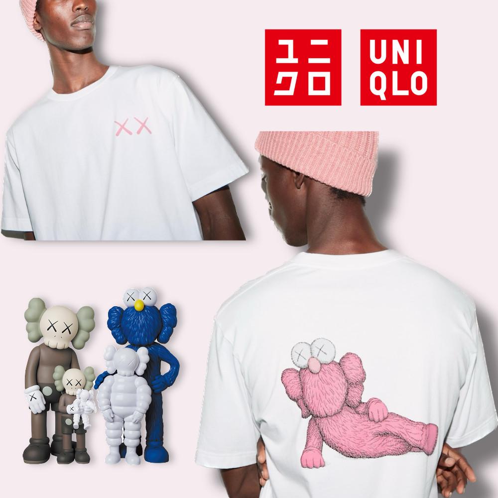 유니클로 카우스 티셔츠 8사이즈 02 핑크