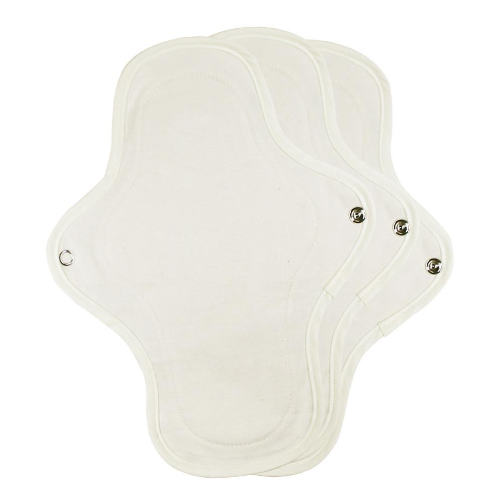 로한 면생리대 민무늬 미디움(중형) 3장 순면 다회용 천생리대