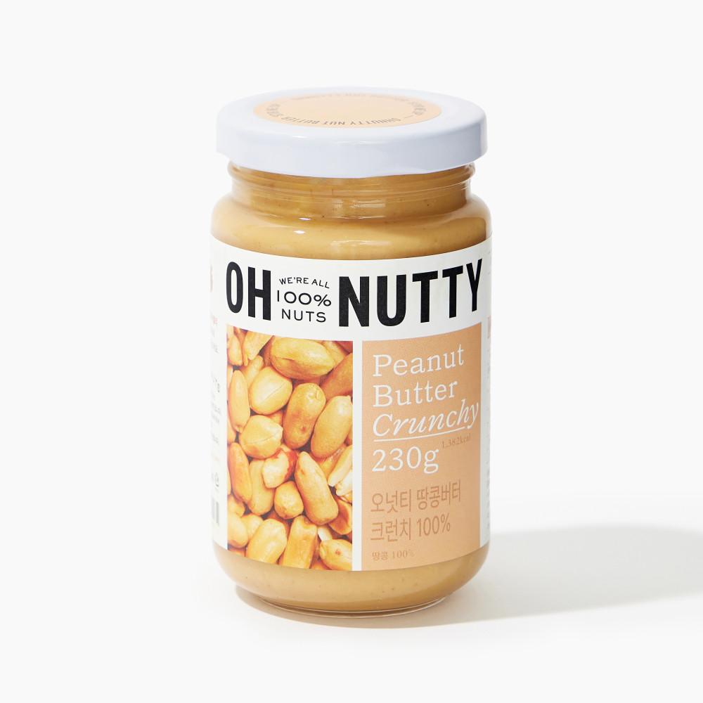 오넛티 땅콩버터 크런치 230g (100% 무첨가)