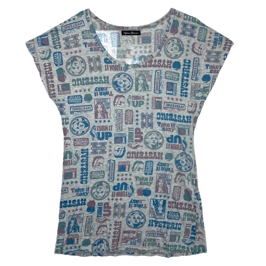 히스테릭글래머 패턴 반팔 티셔츠 원피스 | 후루츠패밀리