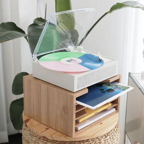 원목 LP 보관함 거치대 엘피거치대 수납장