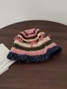 니트 리본 키치 버킷햇 모자