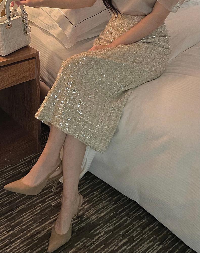 트윙클 스팽글 스커트