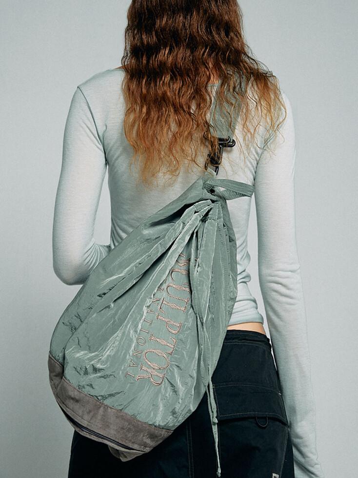Two Way Bucket Messenger Bag Sage