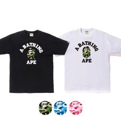 2023 베이프 ABC 카모 컬리지 반팔티셔츠 1J30-110-005