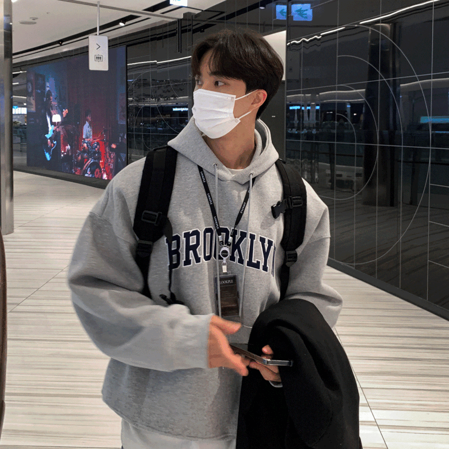 룩 어반 이중지 프리미엄 브루클린 오버 후드티