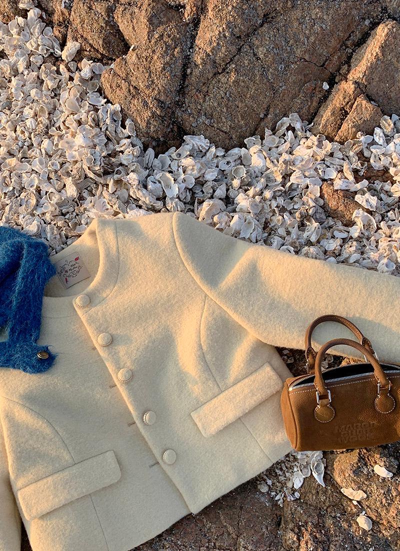 WithMyLove)Lon Alpaca Tweed JK