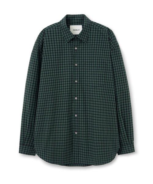 칼리지 체크 셔츠 [가든 그린]