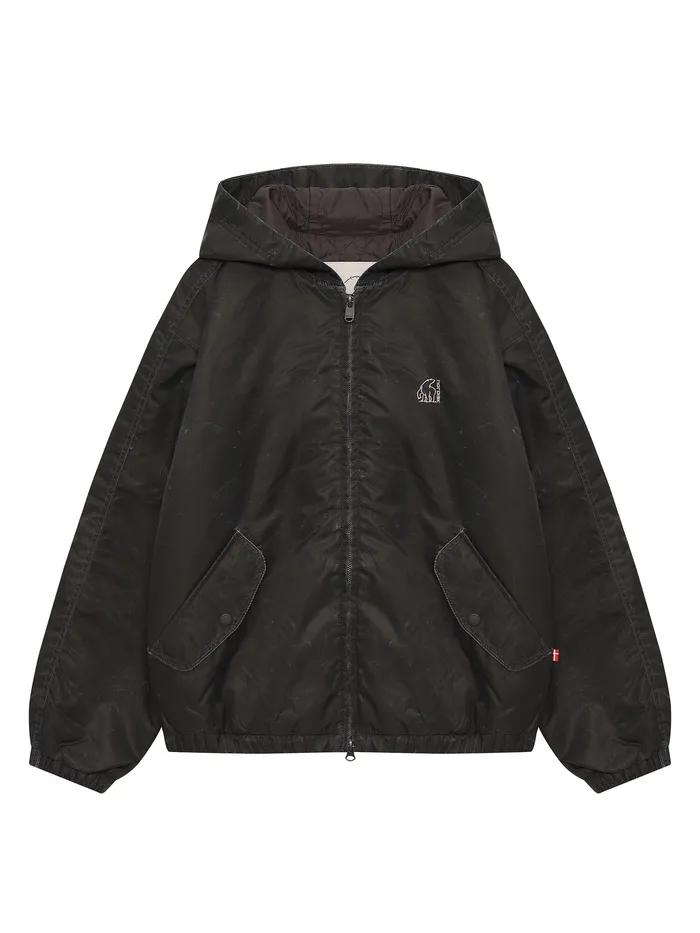 워시드 후디 자켓 - W_Cool Grey_OWU25108C3