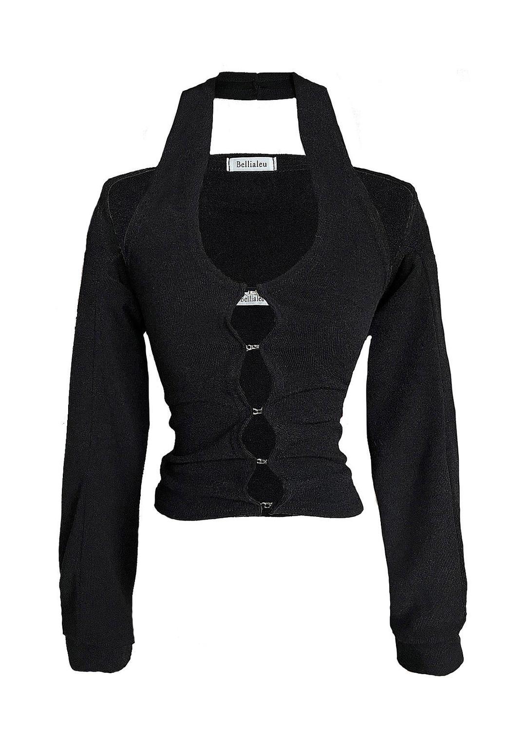 Hook halter neck bolero set