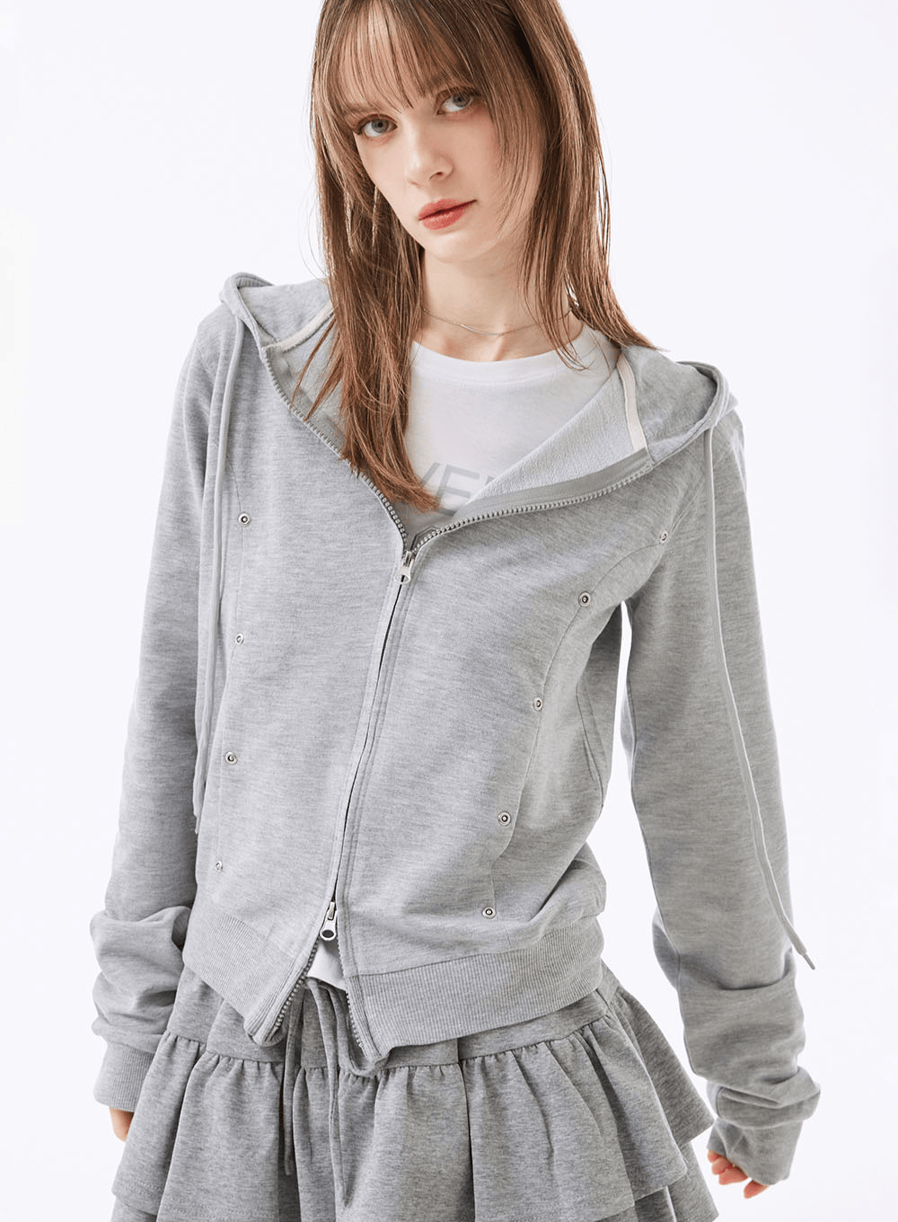 라엔스 리벳 투웨이 후드집업