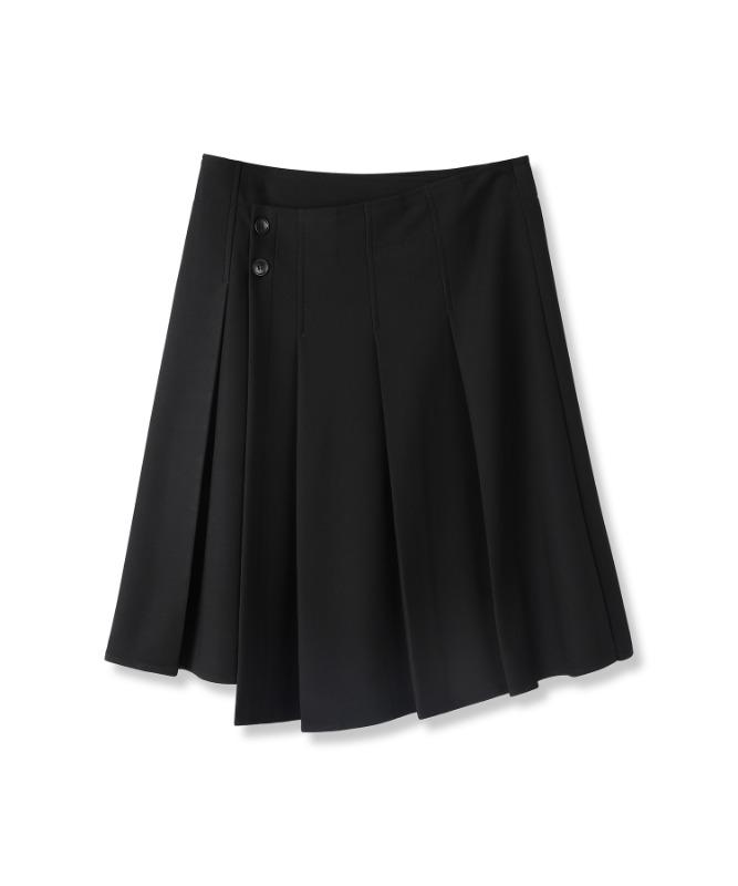 Accord Pleats Skirt BLACK