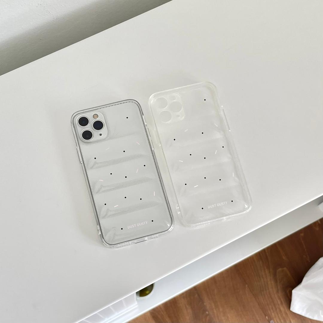 black dot padding phone case