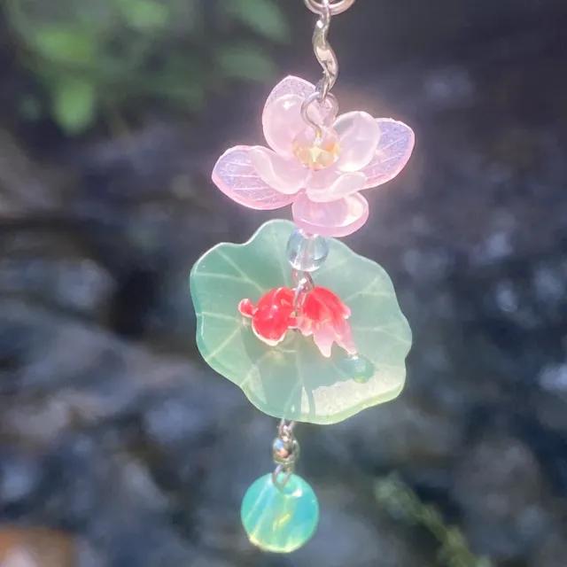 공중연못 연꽃 키링 아이폰 핸드폰줄