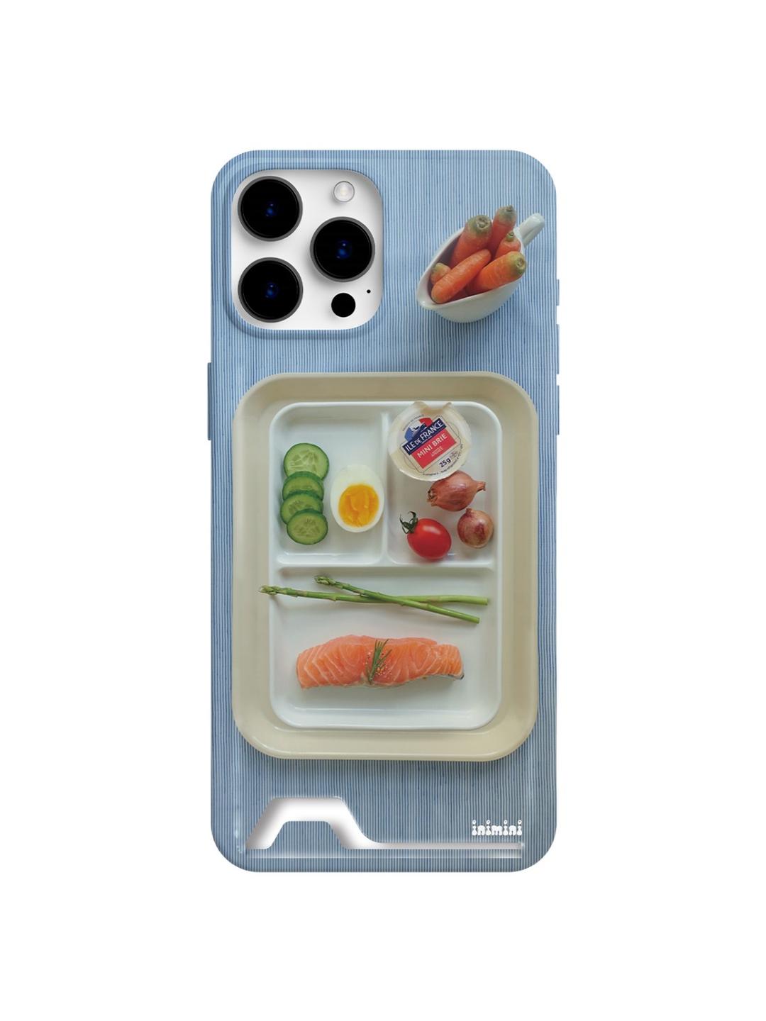 salmon plate  card case