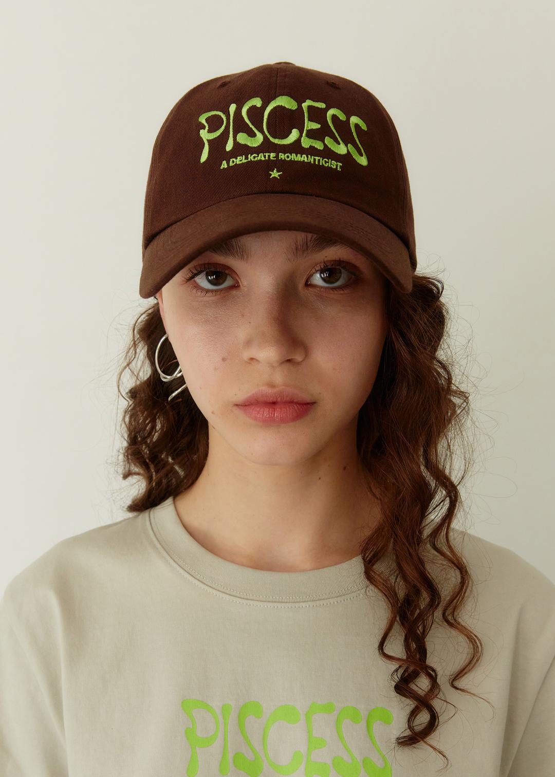 PISCESS Logo Graphic Cap_Brown