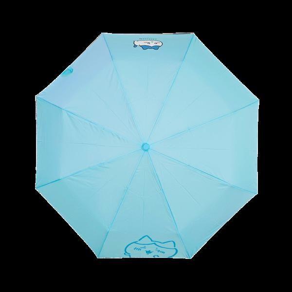 먼작귀 가르마 3단 수동 블루 우산