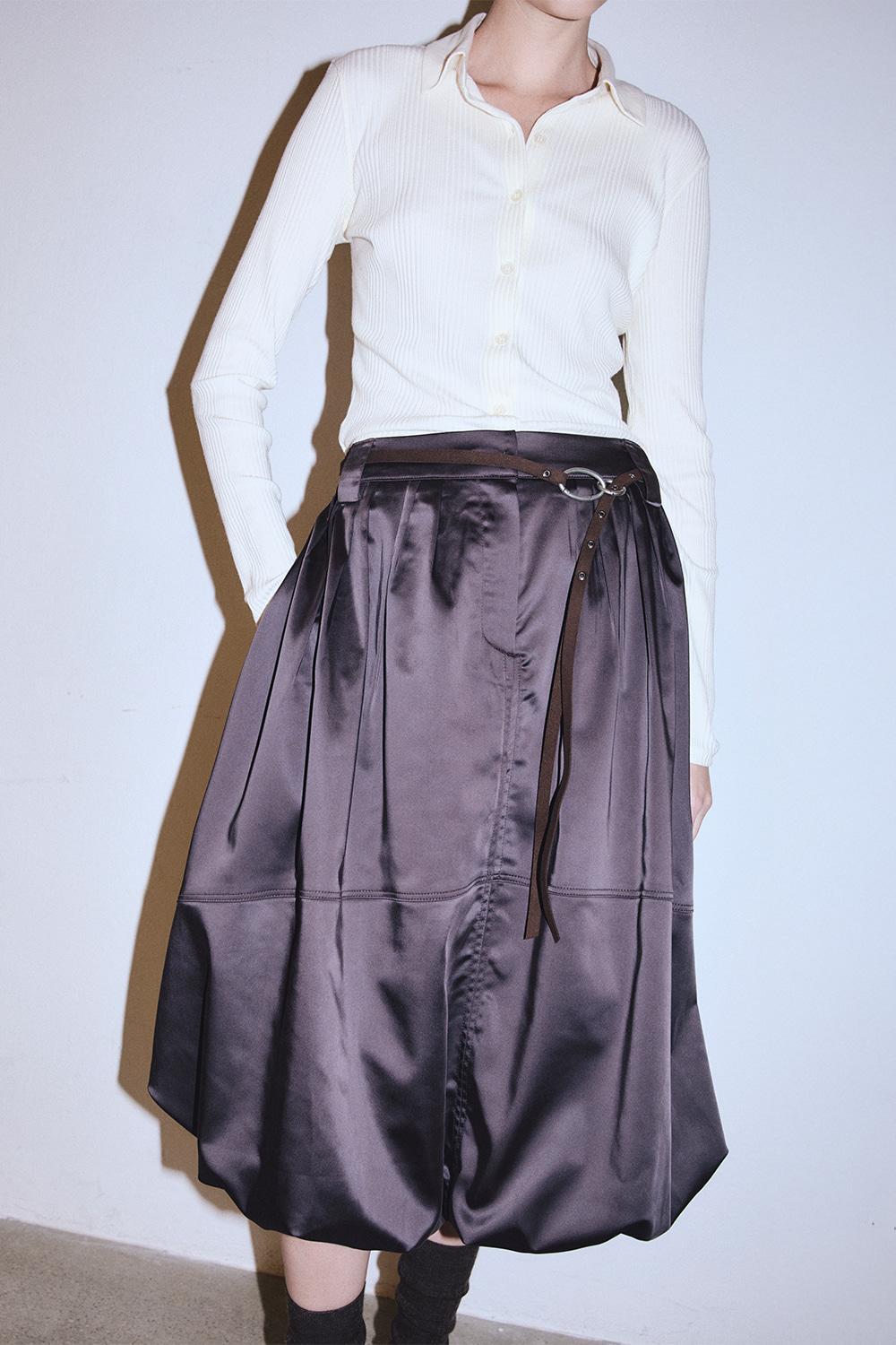Balloon Banding Skirt (Brown)
