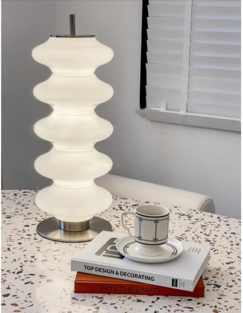 바우하우스 크롬 웨이브 유리 단스탠드 램프 (2size) 스튜디오 인테리어