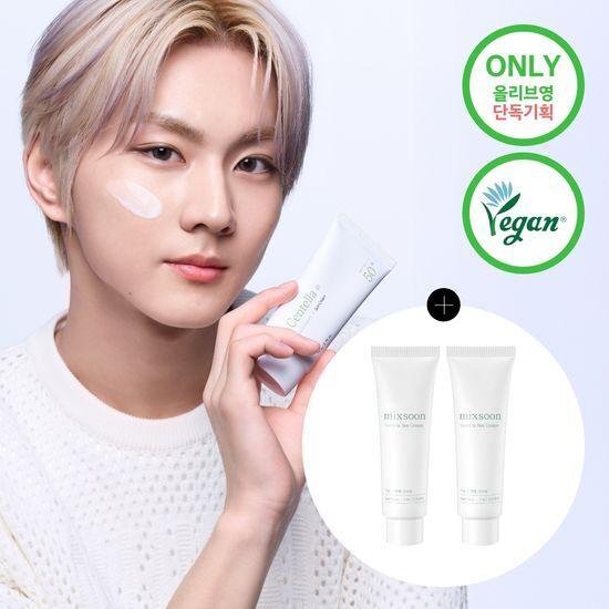 [엔하이픈 정원 PICK/단독기획] 믹순 병풀 선크림 50g 기획 (+5ml*2 추가 증정)