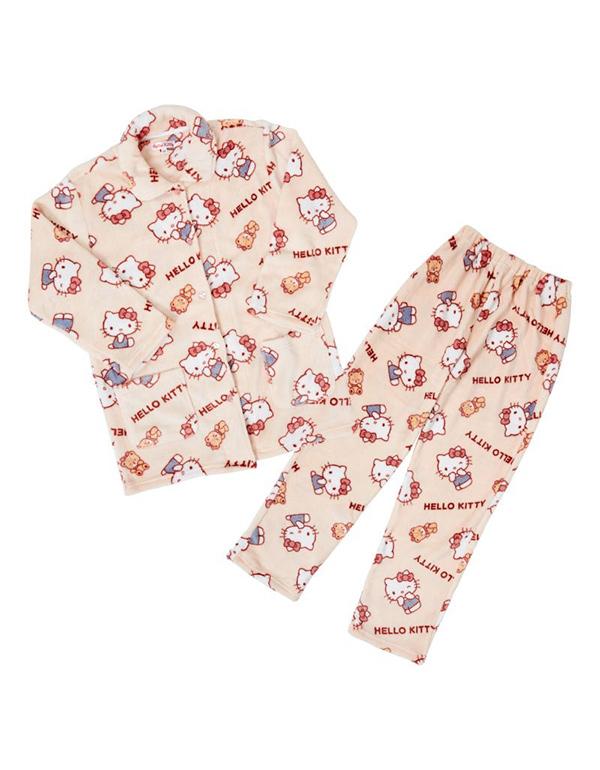 산리오 플란넬 수면 파자마 키티 2컬러