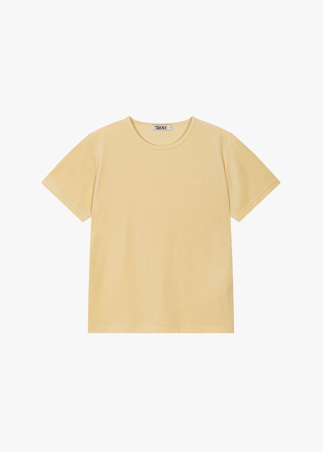VELOUR T-SHIRT [VANILLA]