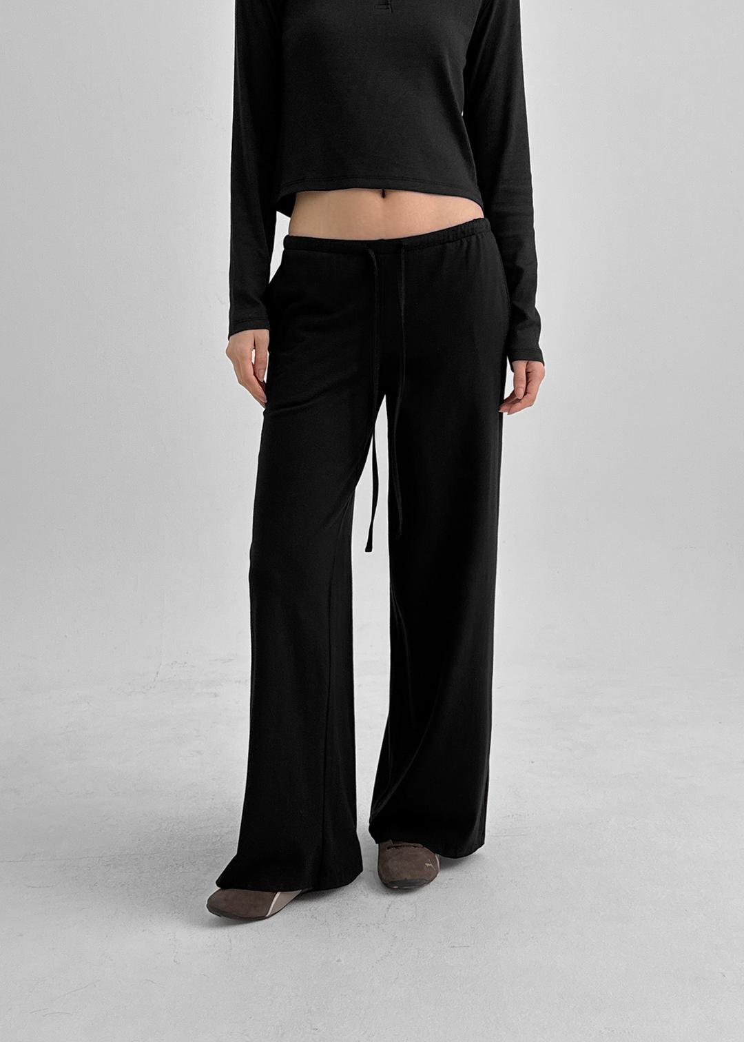 블랙업 [✨역대급블프][MADE] 치코 스트링 밴딩팬츠