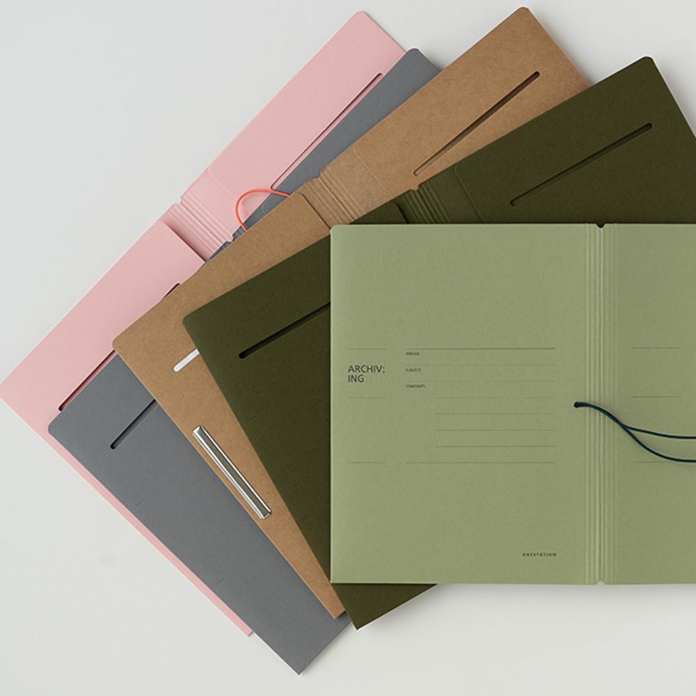 A5 페이퍼파일 종이 화일 바인더 문서기록 보관파일 Archiving Paper File