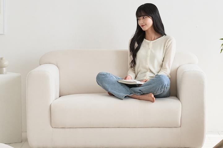 [단독] 코지 2인용 아쿠아텍스 패브릭 소파 4colors