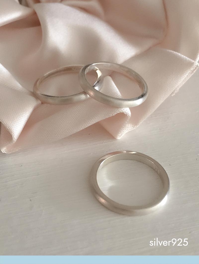 matt thin ring (silver925)