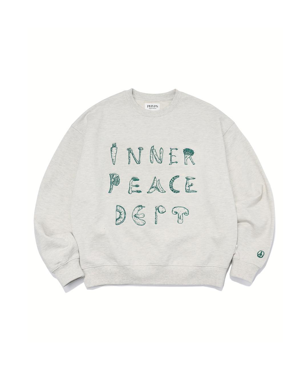 [3/8예약배송] PHYPS® INNERPEACE DEPT CREWNECK OATMEAL