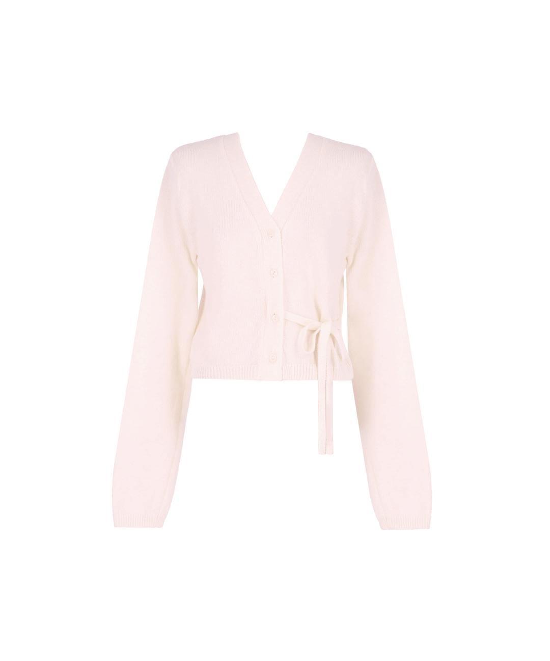 [Exclusive] Vanilla ribbon cardigan / Baby pink