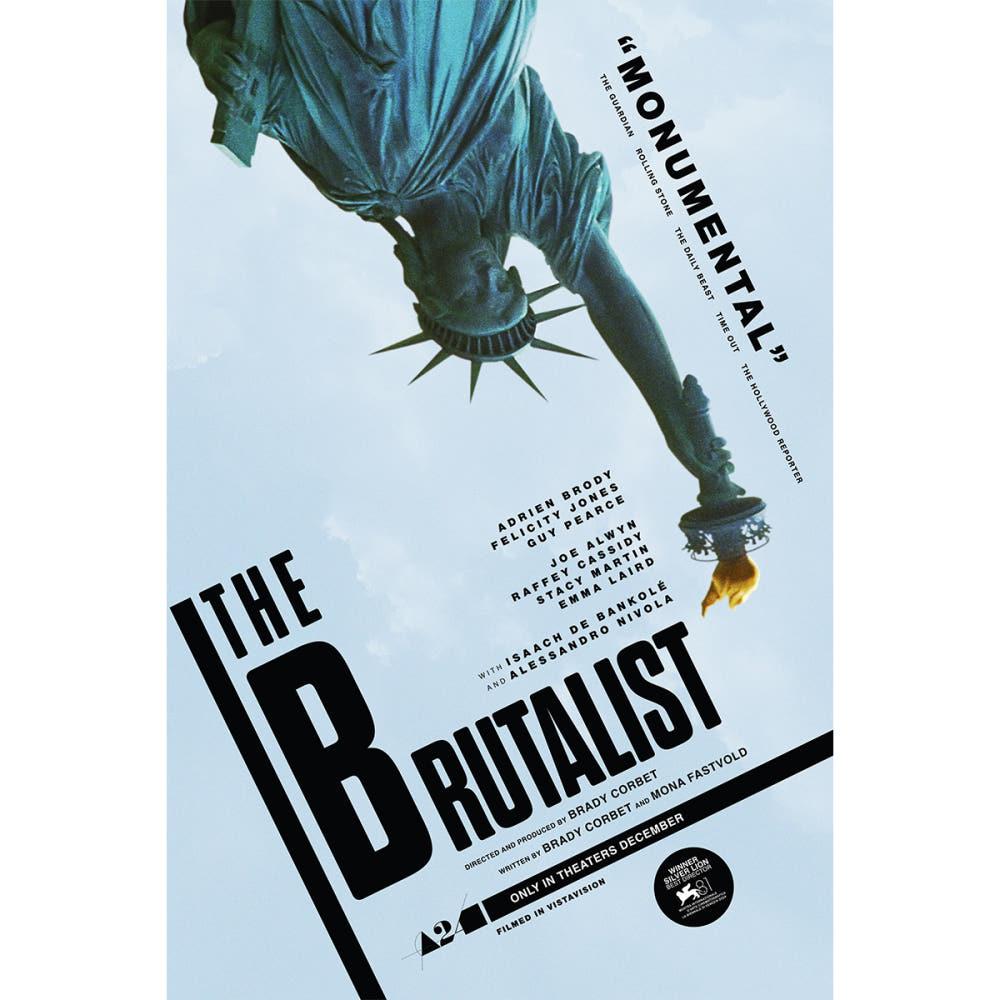 DMZ-376 브루탈리스트 영화포스터 A4 애드리언 브로디 펠리시티 존스