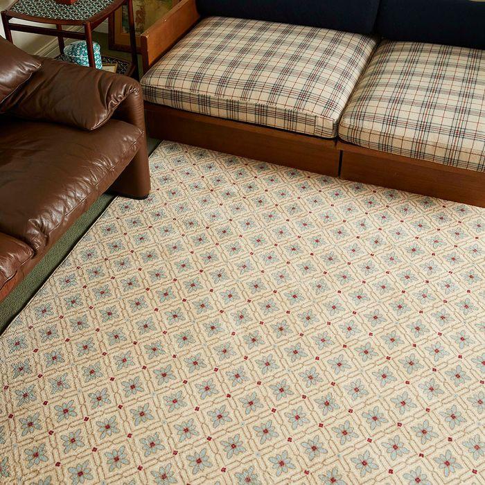 [29CM 단독] 빈티지 타일 베이지민트 러그 4sizes