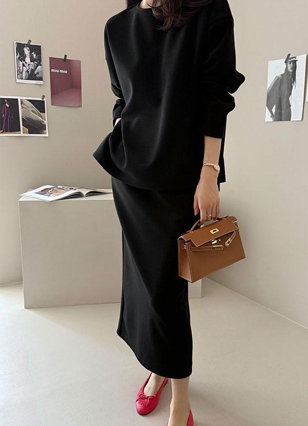 라운지스커트셋업