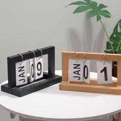 아트박스/푼토 비진 클래식 우드 만년달력 인테리어 달력