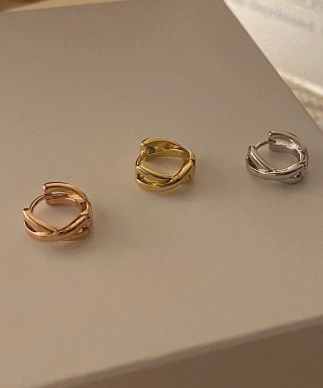 Mini X earring/3color