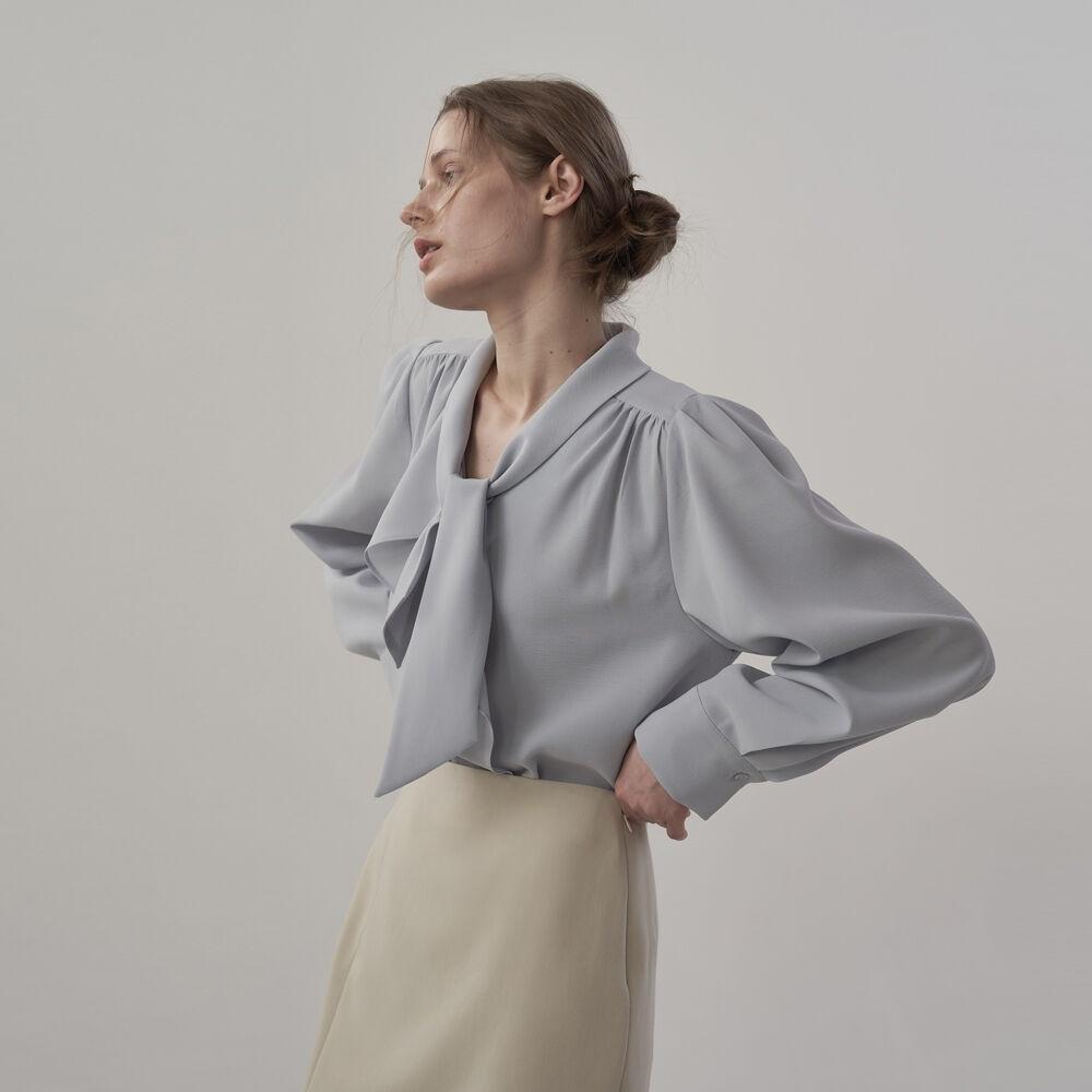 [1.5 예약발송] 마르 타이 블라우스 블루