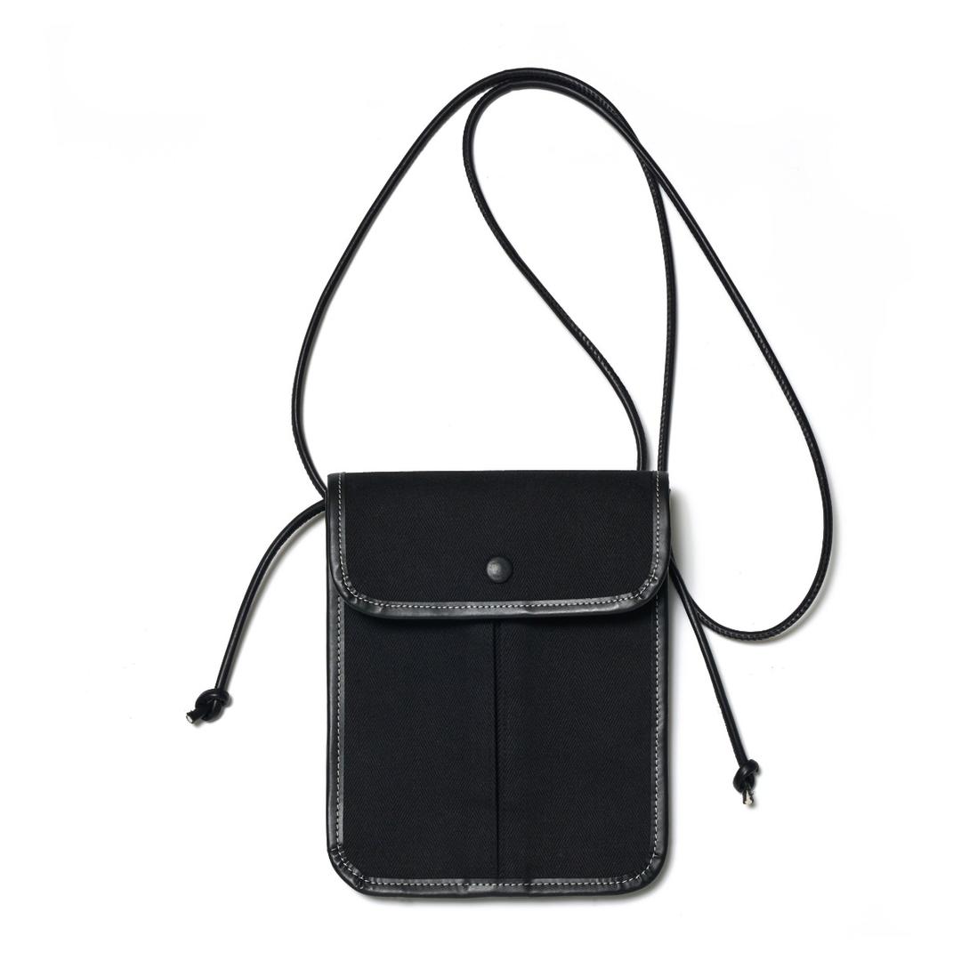 AP011 크로스 미니백 블랙 헤링본 캔버스