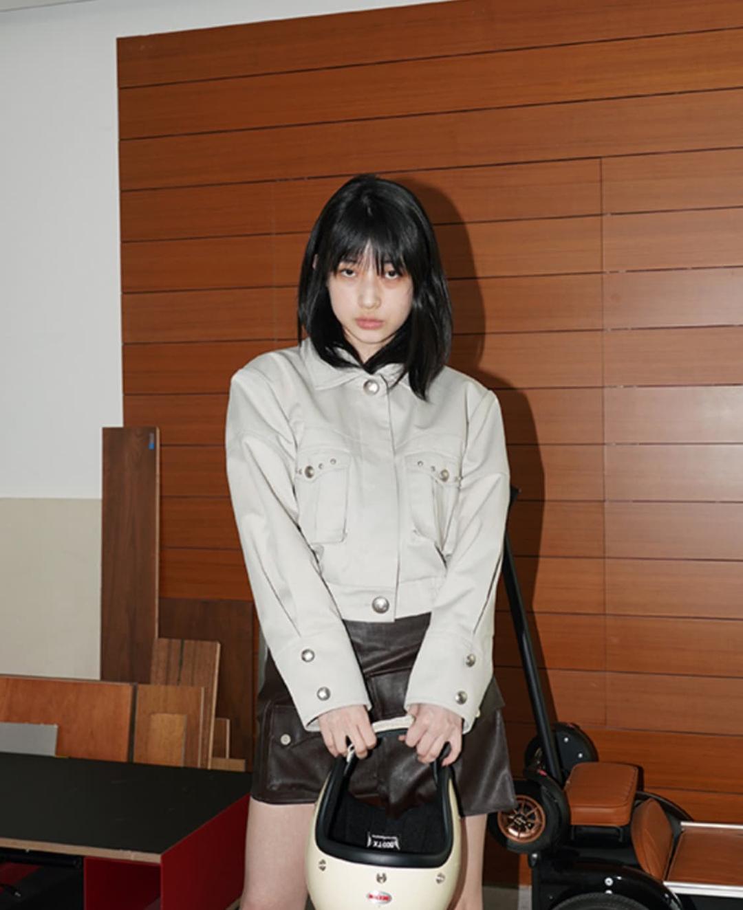 데어드 리벳 코튼 블루종 자켓 | 후루츠패밀리
