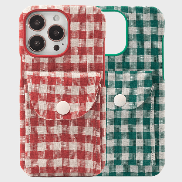 Gingham + Card Pocker
