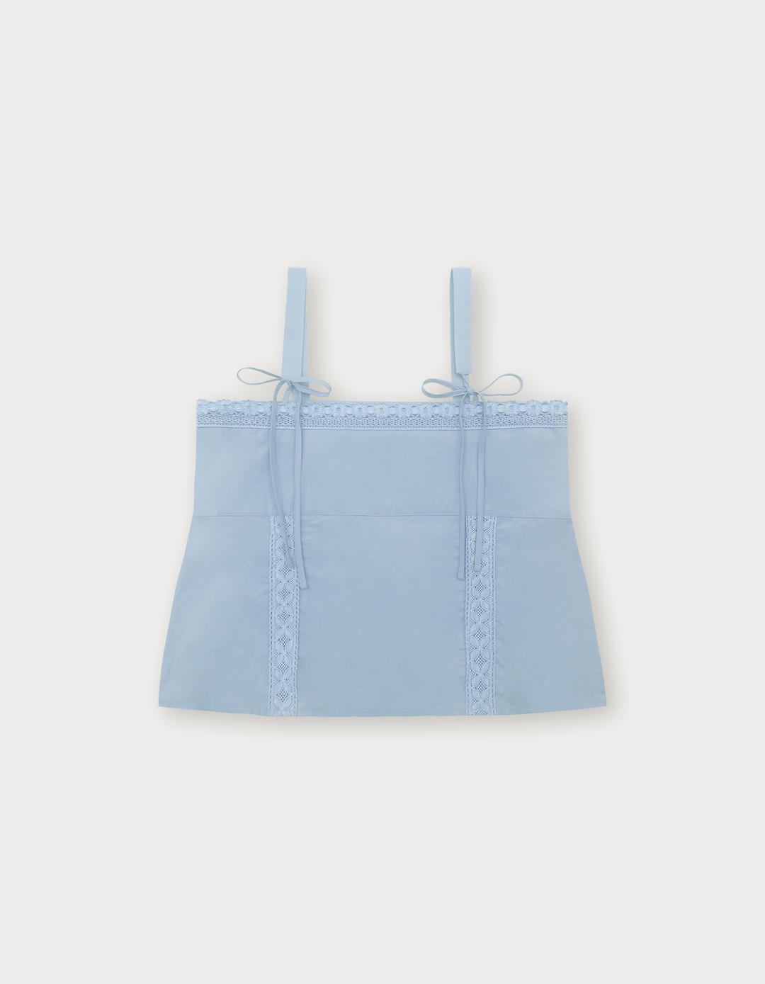 4th / Niah Sleeveless Blouse - Light Blue