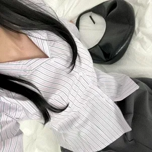 [핏보장💕] 멜로우 스트라이프 셔츠 (2colors)