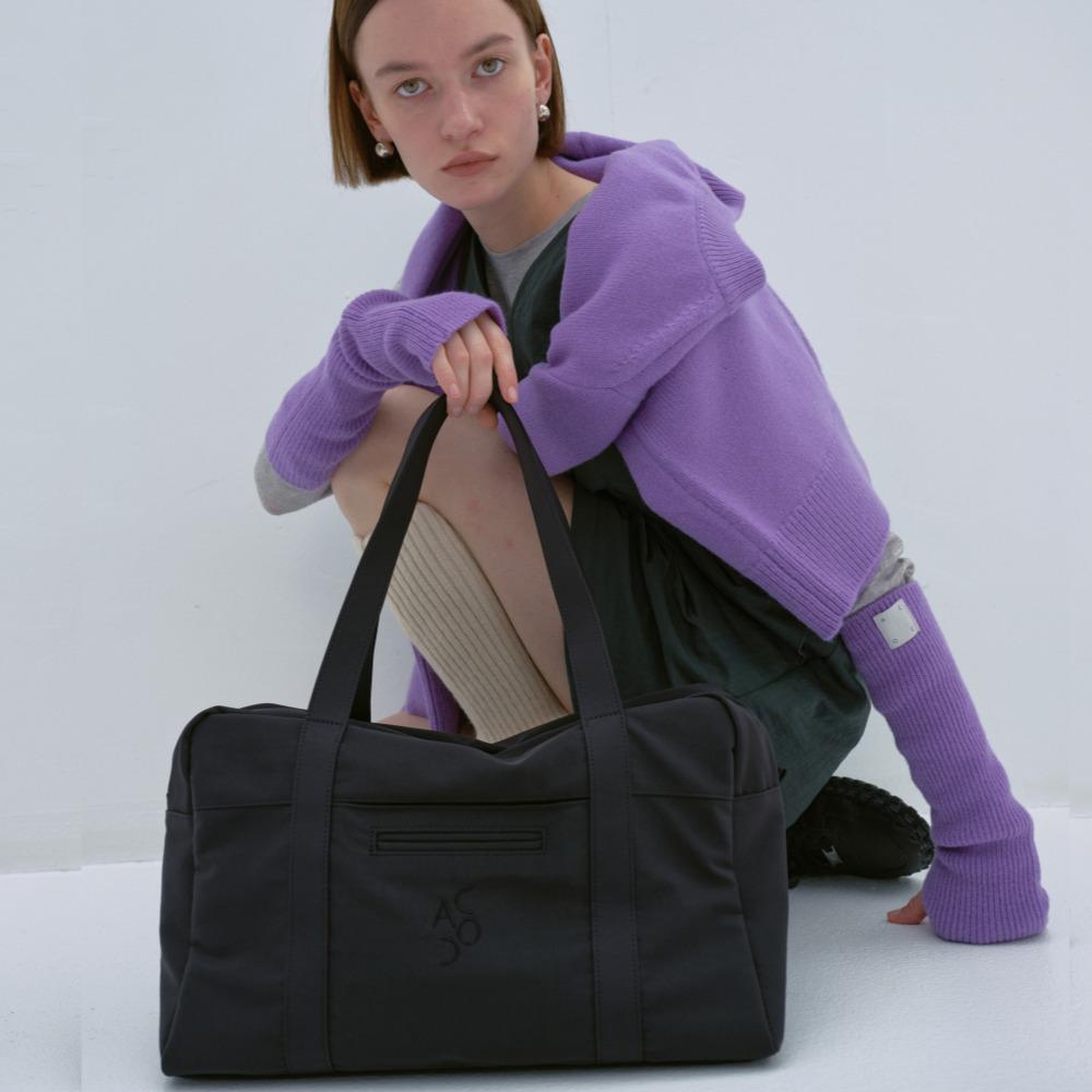 Lip Large Boston Bag_Black