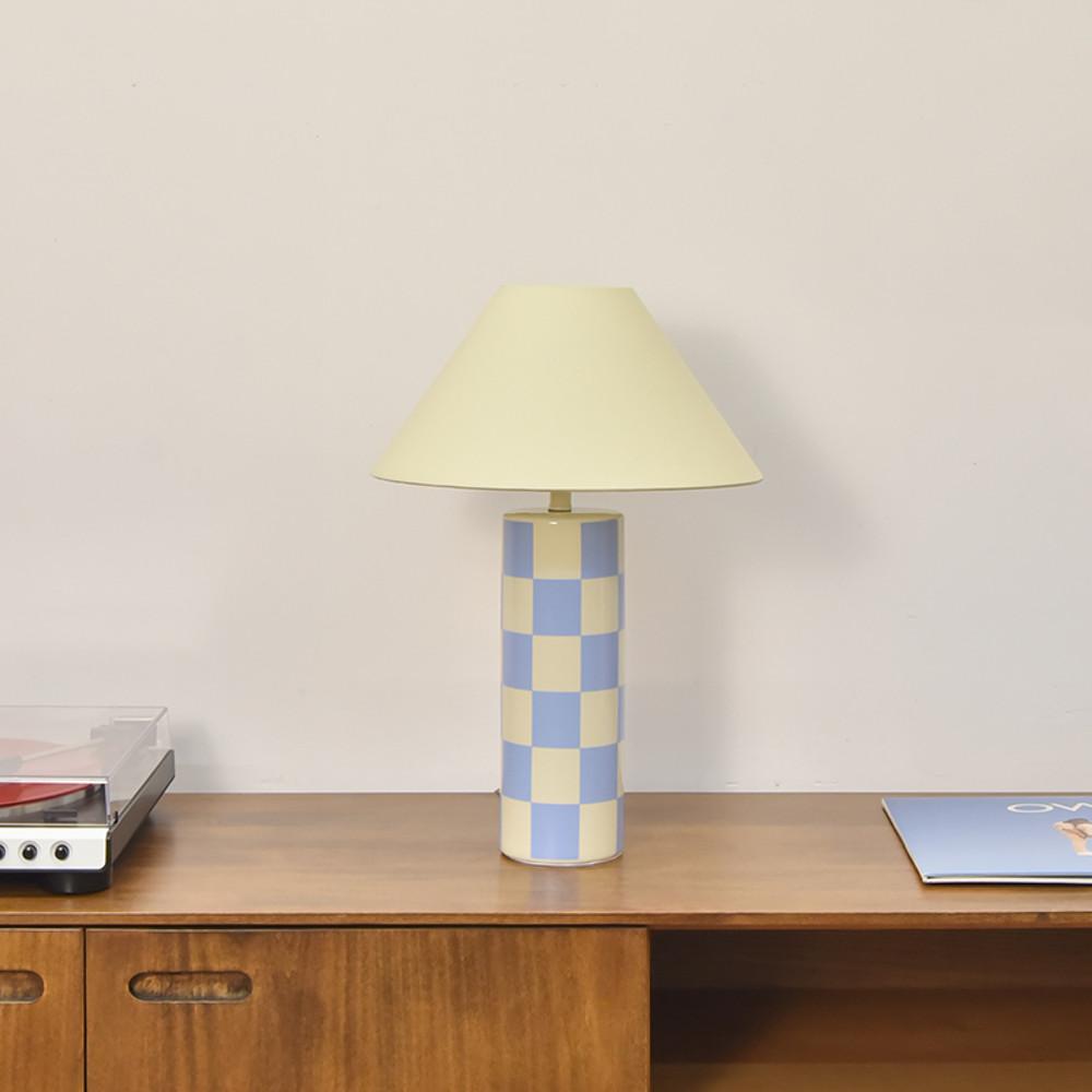 [무료배송] 프롬핑퐁 스카이 레트로 무드 체커보드 단스탠드 빈티지램프