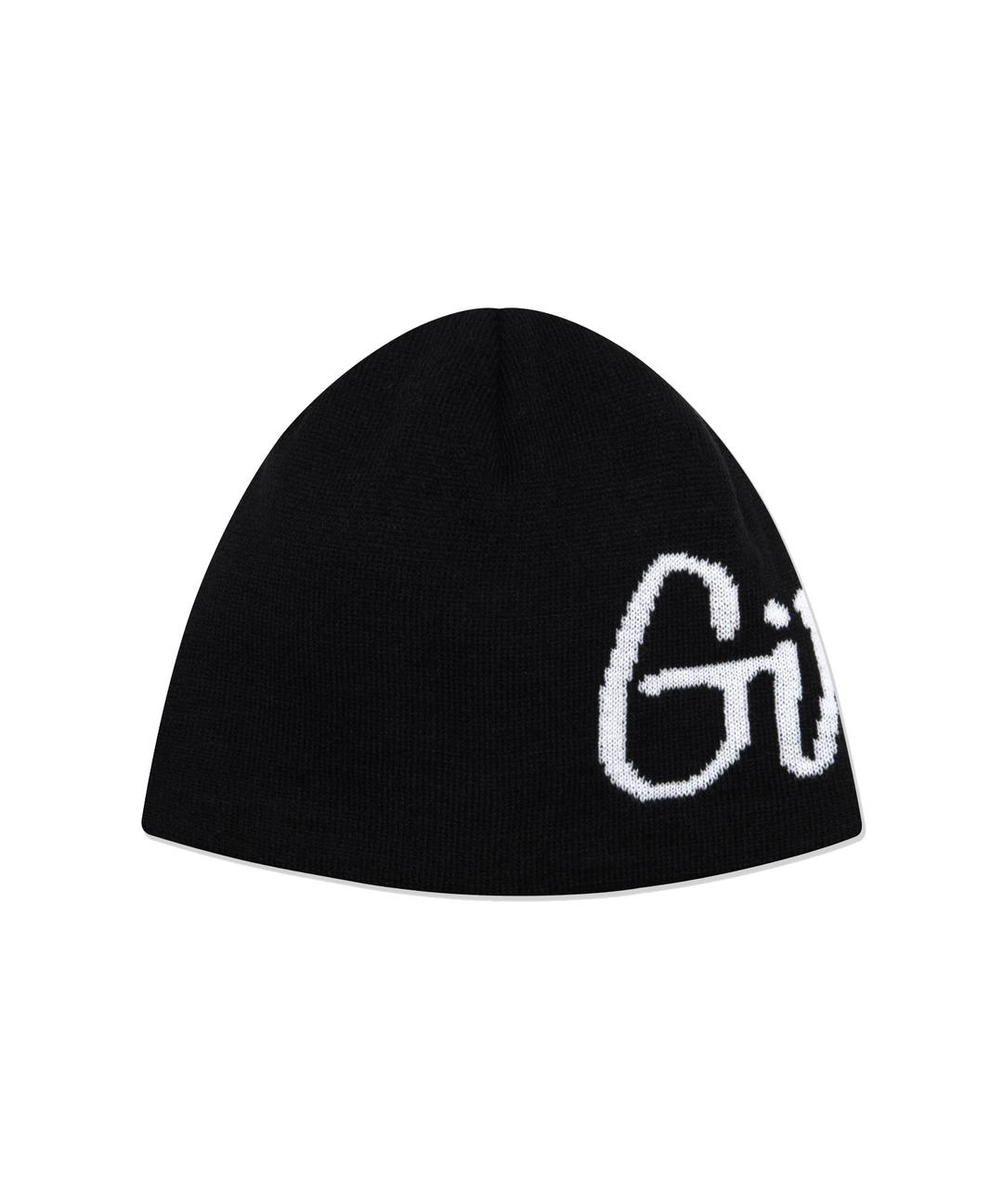JACQUARD TYPO LOGO BEANIE black